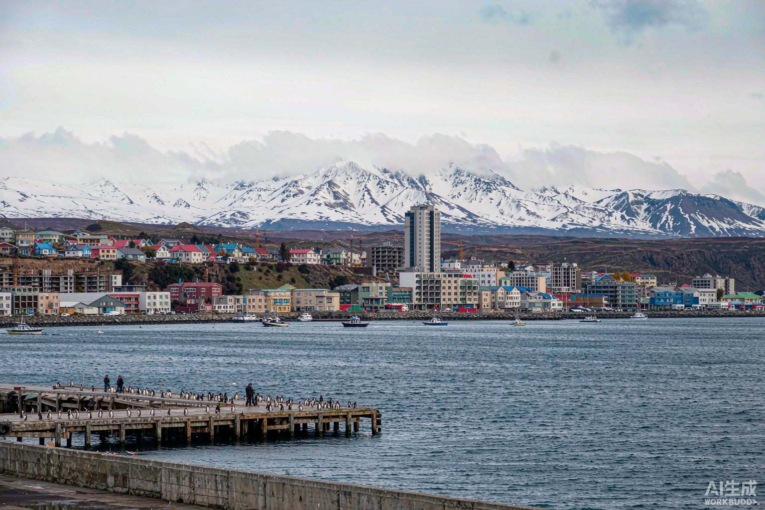 The Strait of Magellan near Punta Arenas